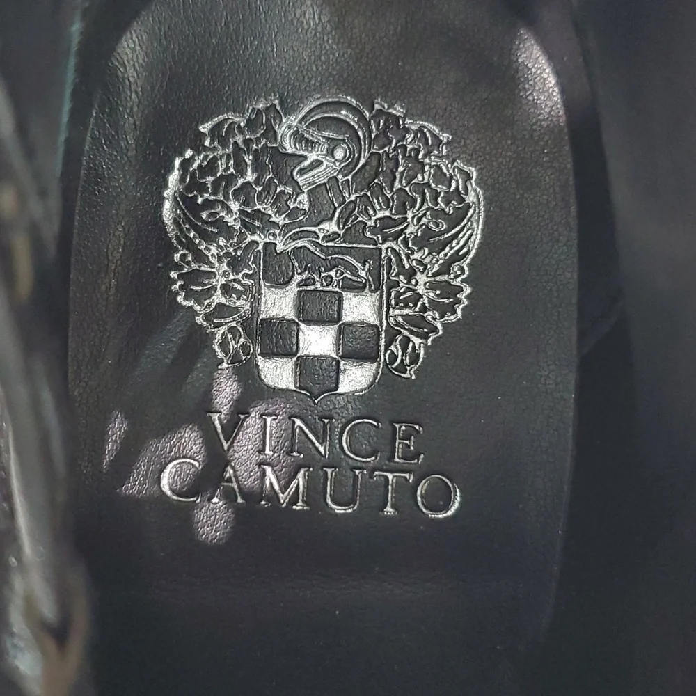 Vince Camuto Womens Pandormia Black Suede  Exposed Ankle Boots Size 8.5 - Picture 10 of 11
